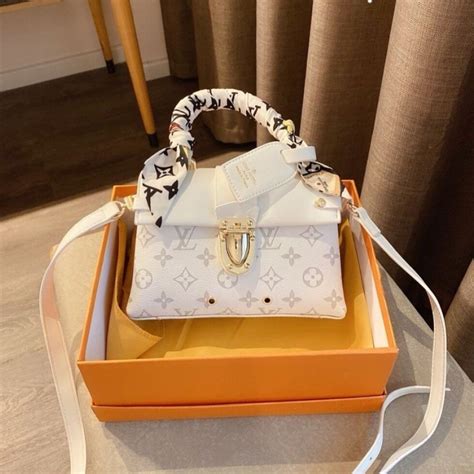 grey and white lv bag|louis vuitton white handbag outlet.